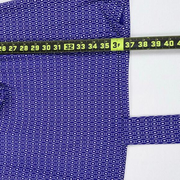 Seraphine Maternity Women's Geometric Knit Maternity Nursing Wrap Dress 8 Purple - Picture 14 of 15